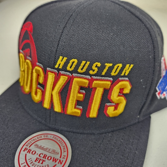 Houston Rockets Draft 1996 Shadow Mitchell & Ness Hat Snapback Cap - Picture 5 of 9